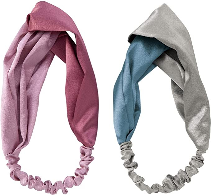 Comolife Cross Color Hairband 2 Color Combinations Applicable Head Circumference: About 50cm+2 Color Sets