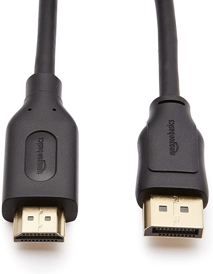 AmazonBasics Amazon One Way Display Port to HDMI Display Cable 4K@30Hz - 6 feet (about 1.8m)